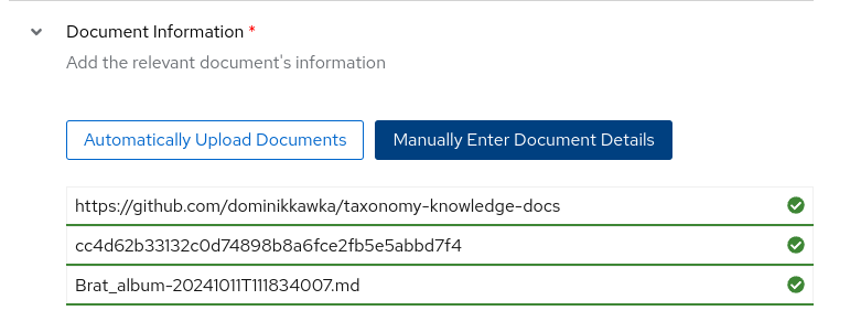 UI Knowledge Document Manual Information